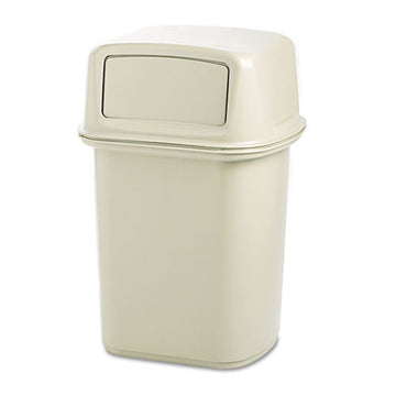Rubbermaid® Commercial Ranger Fire-safe Container, Square, Structural Foam, 45 Gal, Beige freeshipping - TVN Wholesale